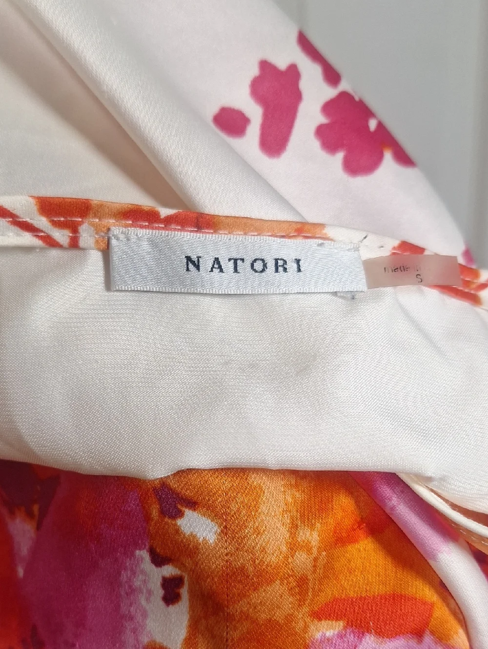 Natori Floral Cherry Blossom V Neck Kaftan Size S - Picture 7 of 8